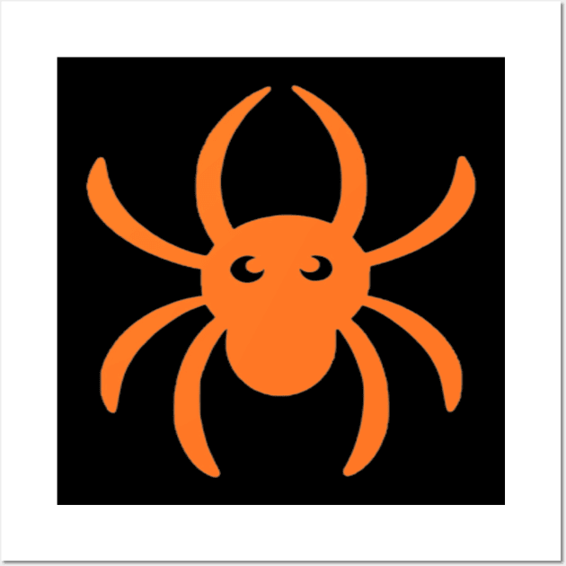 Halloween Spider | Orange Spider | Scary Spider | Realistic spider Wall Art by The Print Palace